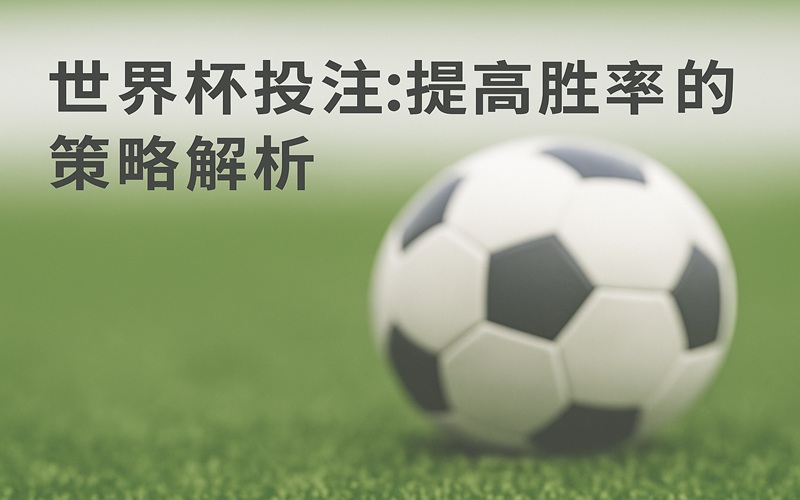2026世界杯投注策略解析：用数据与逻辑打造稳定盈利