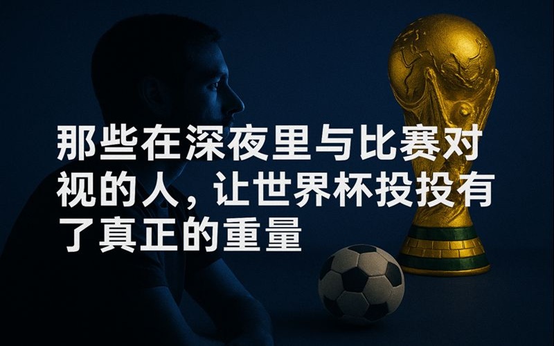 那些在深夜里与比赛对视的人，让世界杯投注有了真正的重量