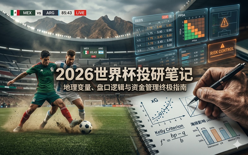 2026世界杯投注全指南：从盘口逻辑、海拔变量到凯利公式资金管理