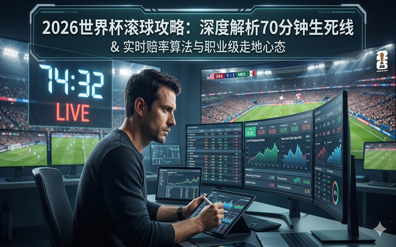 2026世界杯滚球攻略：深度解析70分钟生死线、实时赔率算法与职业级走地心态