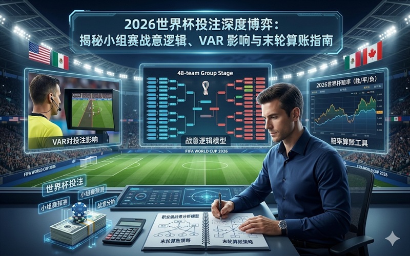 2026世界杯投注深度博弈：揭秘小组赛战意逻辑、VAR 影响与末轮算账指南